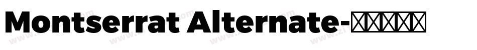 Montserrat Alternate字体转换